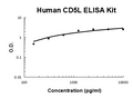 Human CD5L PicoKine ELISA Kit standard curve