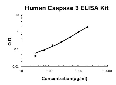 Rat TNF alpha PicoKine ELISA Kit standard curve