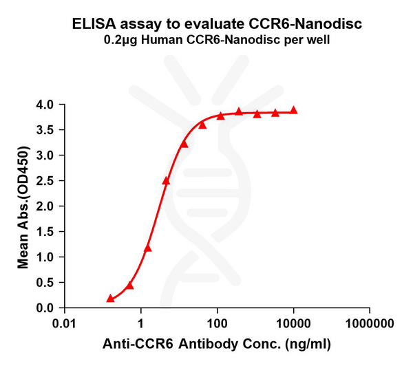Human CCR6 full length protein-synthetic nanodisc – Figure 1 of 1