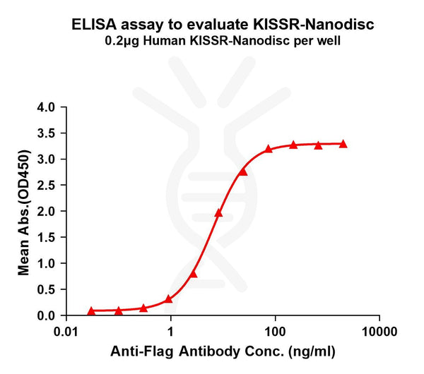 Human KISSR full length protein-synthetic nanodisc – Figure 1 of 1