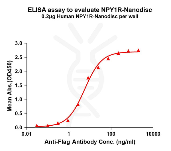 Human NPY1R full length protein-synthetic nanodisc – Figure 1 of 1