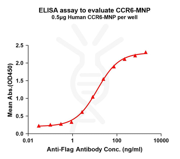 Human CCR6 full length protein-MNP – Figure 1 of 1