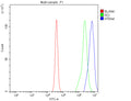 Flow Cytometry analysis of Daudi cells using anti-HTRA4 antibody. Overlay histogram showing Daudi cells stained with (Blue line). The cells were fixed with 4% paraformaldehyde and blocked with 10% normal goat serum. And then incubated with rabbit anti-HTRA4 antibody (1 ug/million cells) for 30 min at 20oC. DyLight 488 conjugated goat anti-rabbit IgG (5-10 ug/million cells) was used as secondary antibody for 30 min at 20oC.