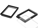Single Well Glass Bottom Plates – P01-1.5H, single well glass bottom plate, black frame