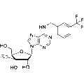 3'-Beta-C-ethynyl-N6-(m-trifluoromethyl benzyl)adenosine – Figure 1 of 1