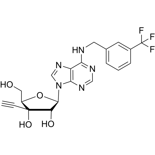 3'-Beta-C-ethynyl-N6-(m-trifluoromethyl benzyl)adenosine – Figure 1 of 1