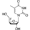3'-Deoxy-3'-fluoro-5-methyl-xylo-uridine – Figure 1 of 1