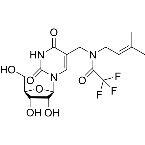 5-(N-Isopentenyl-N-trifluoroacetyl) aminomethyluridine – Figure 1 of 1