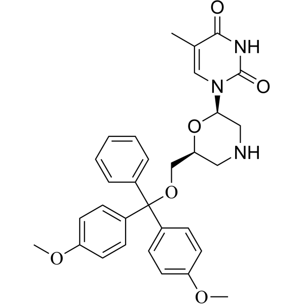 7'-O-DMT-morpholino thymine – Figure 1 of 1