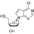 6-Chloro-7-deazapurine-2F-β-D-arabinofuranose – Figure 1 of 1