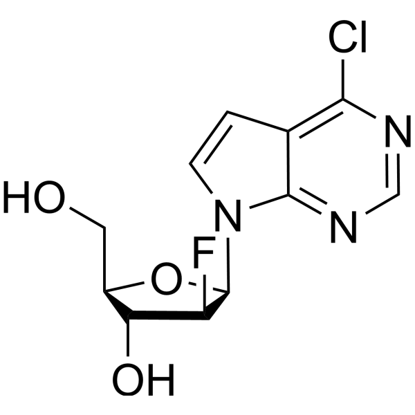 6-Chloro-7-deazapurine-2F-β-D-arabinofuranose – Figure 1 of 1