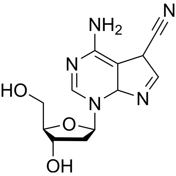 4-Amino-5-cyano-1-(2-deoxy-β-D-ribofuranosyl)-7H-pyrrolo[2,3-d]pyrimidine – Figure 1 of 1