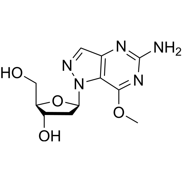 6-Amino-4-methoxy-1-(2-deoxy-a-D-ribofuranosyl)-1H-pyrazolo[3,4-d]pyrimidine – Figure 1 of 1