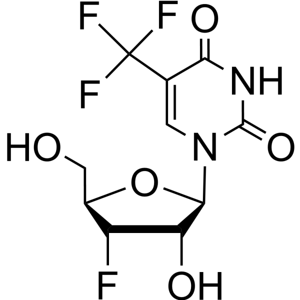 3'-Deoxy-3'-fluoro-xylo-5-trifluoromethyluridine – Figure 1 of 1
