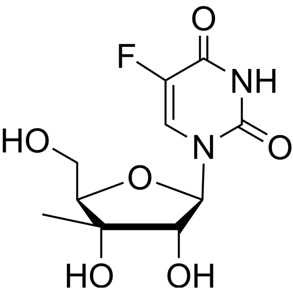 5-Fluoro-3'-beta-C-methyluridine – Figure 1 of 1