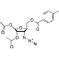 1,2-Di-O-acetyl-3-azido-3-deoxy-5-O-(4-methyl) benzoyl-L-ribofuranose – Figure 1 of 1