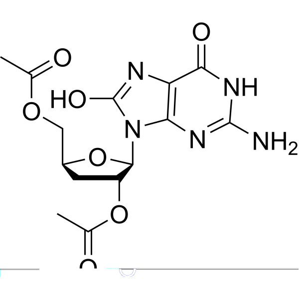 3'-Deoxy-2',5'-di-O-acetyl-8-hydroxyguanosine – Figure 1 of 1