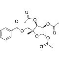 5-O-Benzoyl-1,2,3-tri-O-acetyl-4-C-methyl-D-ribofuranose – Figure 1 of 1