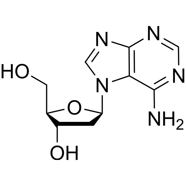 6-Amino-9-[2-deoxy-β-D-ribofuranosyl]-9H-purine – Figure 1 of 1