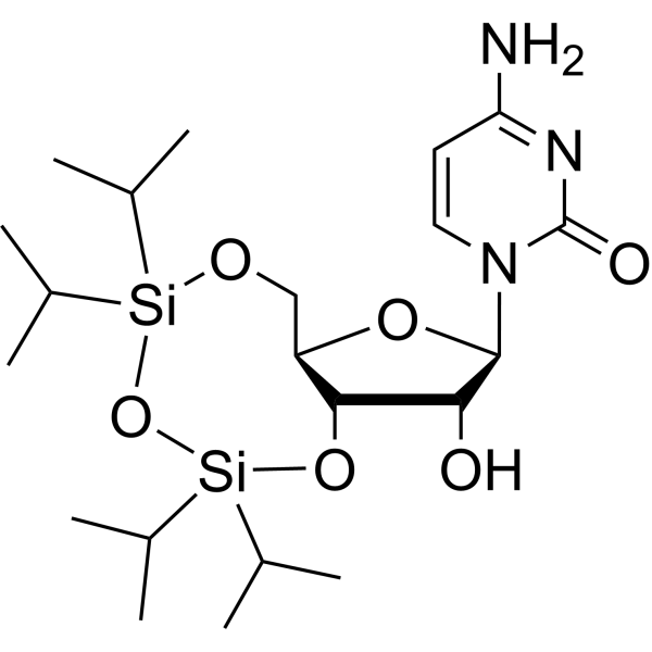 3,5-O-[1,1,3,3-Tetrakis(1-methylethyl)-1,3-disiloxanediyl] cytidine – Figure 1 of 1