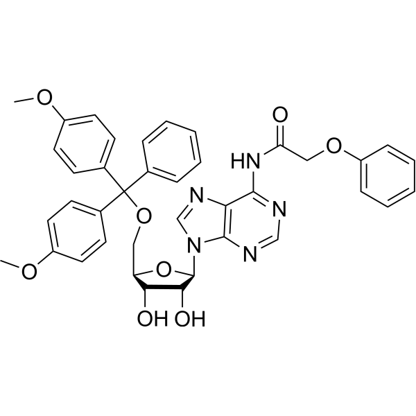 5'-O-(4,4'-Dimethoxytrityl)-N6-phenoxyacetyl adenosine – Figure 1 of 1