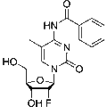 2'-Deoxy-2'-fluoro-N4-benzoyl-5-methylcytidine – Figure 1 of 1