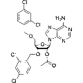 2'-O-Acetyl-3,5-bis-O-(2,4-dichlorobenzyl)adenosine – Figure 1 of 1