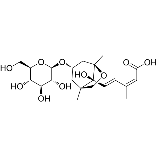 Dihydrophaseic acid 4'-O-beta-D-glucopyranoside – Figure 1 of 1