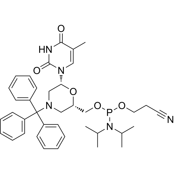 N-Trityl-morpholino-T-5'-O-phosphoramidite – Figure 1 of 1