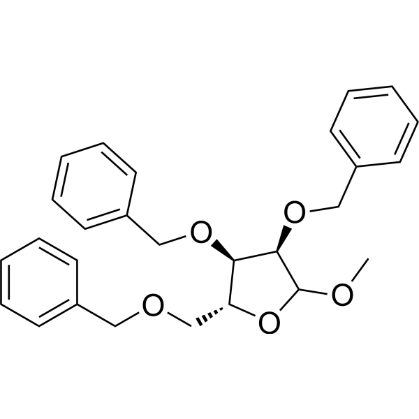 Methyl 2,3,5-tri-O-benzyl-D-ribofuranoside – Figure 1 of 1