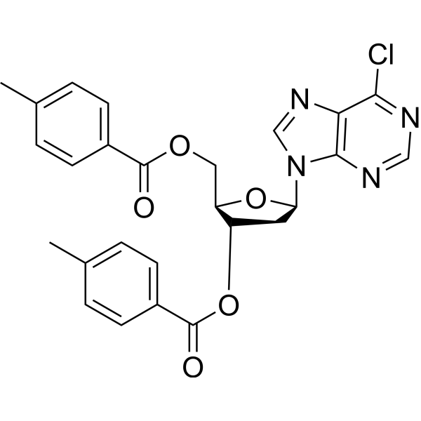 3,5-O-Ditoluoyl 6-chloropurine-9-β-D-deoxyriboside – Figure 1 of 1