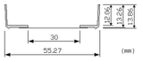 55 mm Glass Bottom Dishes – dimension drawing (D60-30-0-N, D60-30-1-N, D60-30-1.5-N)