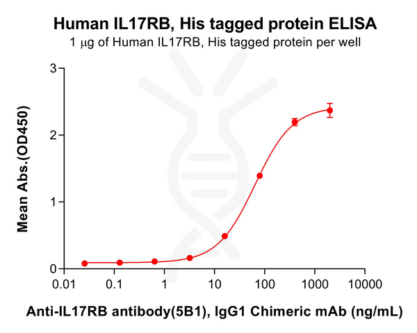 Human IL17RB Protein, His Tag – Figure 1 of 1